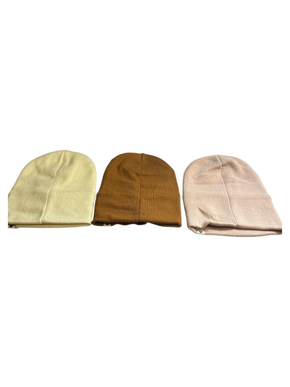 Furtalk Winter Knit Beanies Set Of 3 Neutral Colors Beige Brown Cream Soft Stret